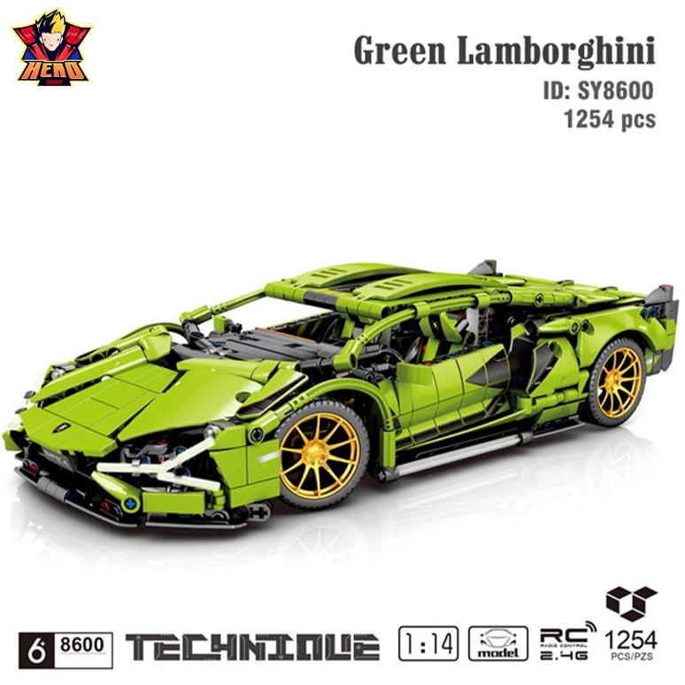 Đồ chơi xe lắp ráp ô tô Lamborghini Roadster tỉ lệ 124